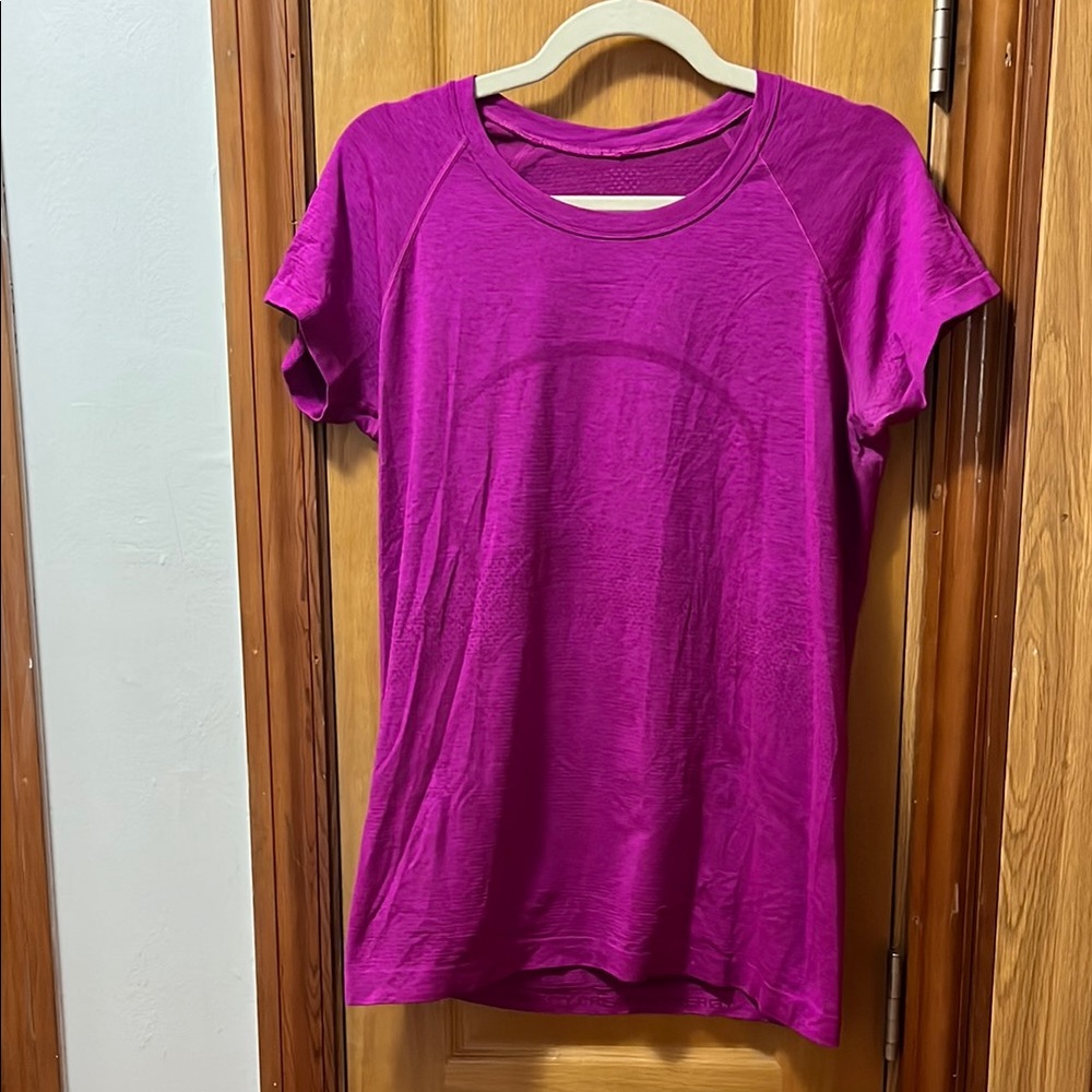 Women's Purple Short Sleeve Top